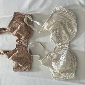 (3) 32D underwire bras